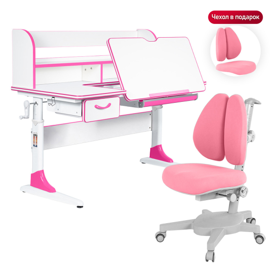 комплект anatomica study-120 lux парта + кресло + надстройка + органайзер + ящик Anatomica Study-120 Lux Set