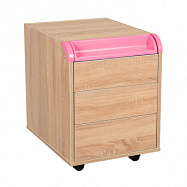 Тумба Дэми ТУВ.08 подкатная на 3 ящика с органайзером